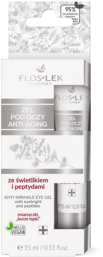 Floslek Anti-senėjimo akių gelis, 15 ml