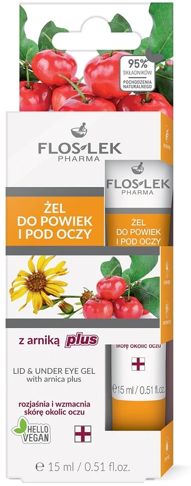 Floslek akių vokų ir akių geliai, 15 ml