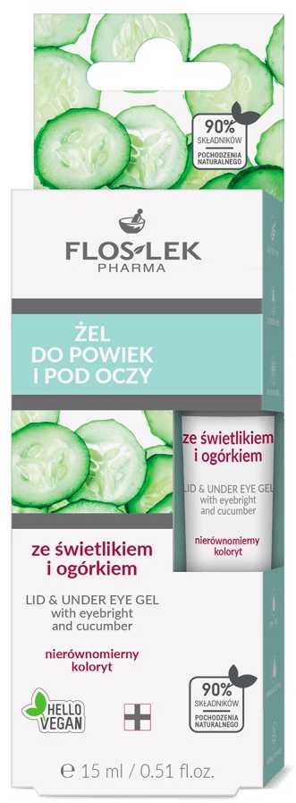Floslek akių vokų ir akių geliai, 15 ml