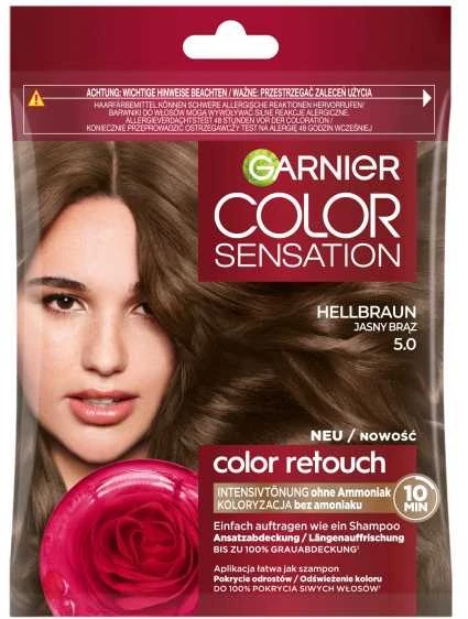 Garnier Color Sensation Color Retouch dažomasis šampūnas 5.0 Šviesiai ruda