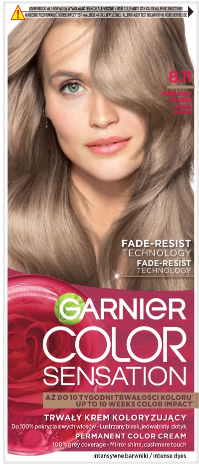 Garnier Color Sensation plaukų dažymo kremas 8.11 Pearl Blond