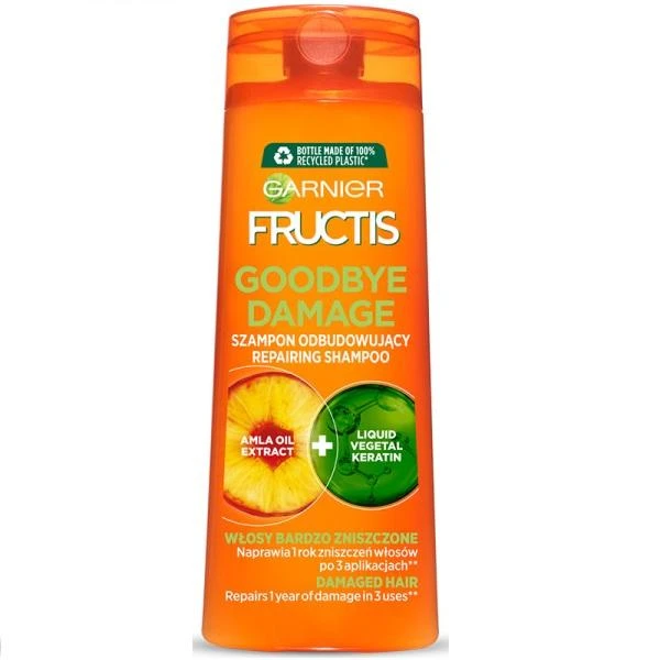 GARNIER Fructis Goodbye Damage regeneruojantis šampūnas labai pažeistiems plaukams 400 ml