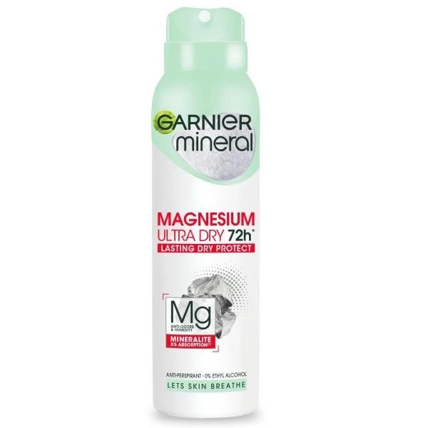Garnier Mineral Magnesium Ultra Dry purškiamas dezodorantas