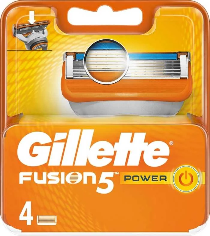 "Gillette Fusion Power" papildymas 4 vienetai