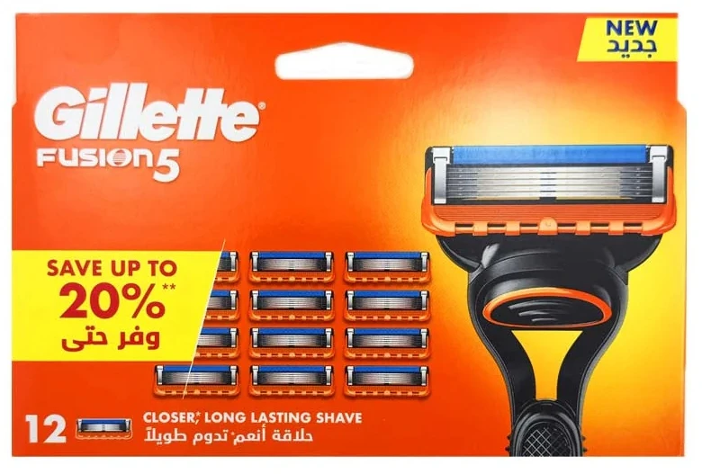 Gillette Fusion rankinės kasetės, 12 vnt.