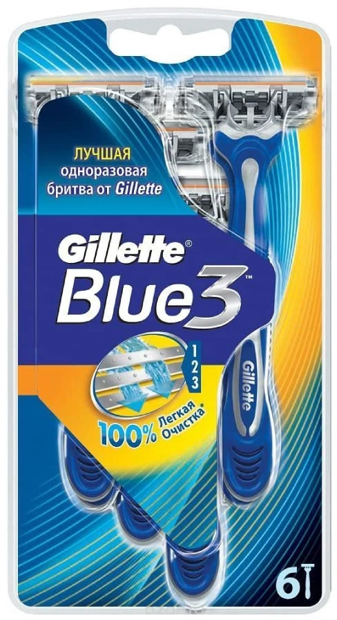 Gillette Blue3 Comfort skustuvo galvutės, 6 vnt.