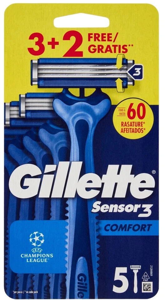 Gillette Sensor3 Comfort jednorazowe maszynki do golenia 5szt