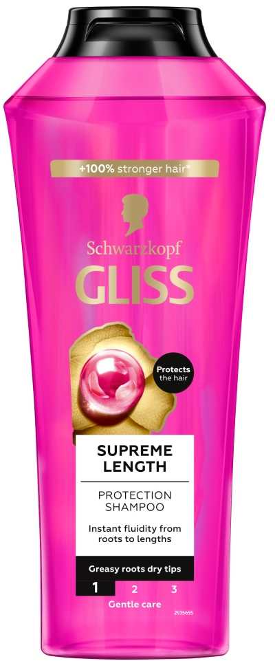 Schwarzkopf Gliss Supreme Length Protection Šampūnas Šampūnas moterims, 400 ml