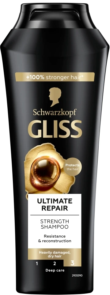 Schwarzkopf Gliss Ultimate Repair Strength Šampūnas Šampūnas moterims, 250 ml