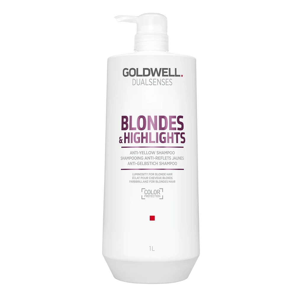 Šviesintų plaukų šampūnas Goldwell Blondes&amp;Highlights Anti-Geltona Šampūnas 1000ml