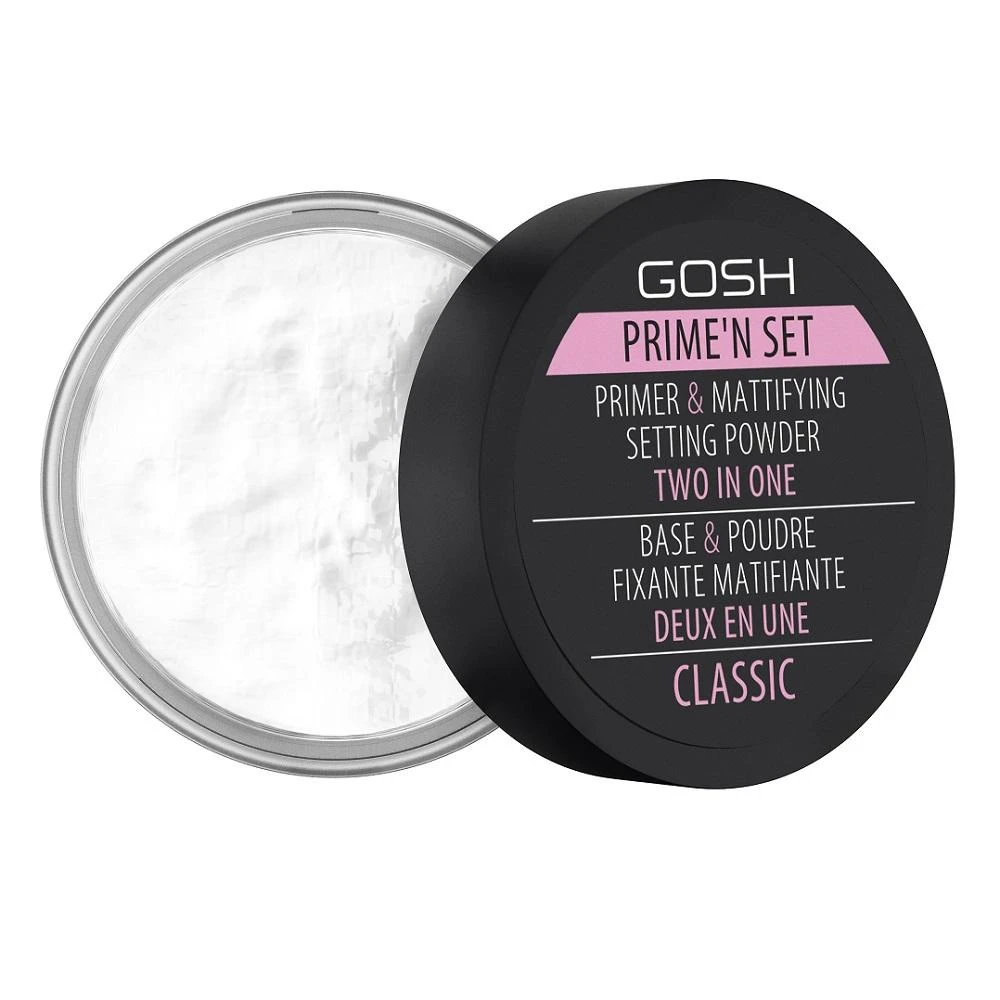 „Gosh Velvet Touch Prime´n Set 2in1 Transparent“ pudra 7g