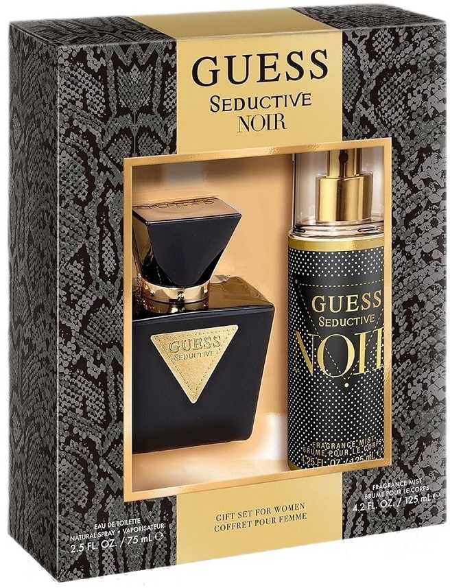 GUESS Seductive Noir EDT rinkinys moterims (EDT 75 ml + Body Purškiklis 125 ml)