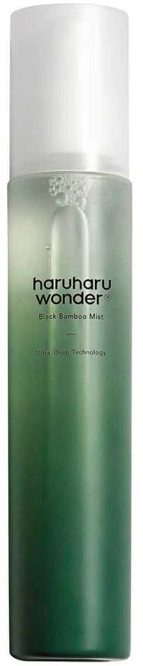 Haruharu Wonder Juodas Bamboo Mist drėkinamasis purškiklis pavargusiai odai, 150 ml