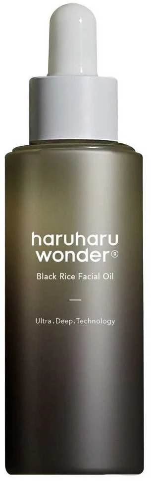 Haruharu Wonder Juodas Rice Facial Oil maitinamasis veido aliejus su juodaisiais ryžiais, 30 ml