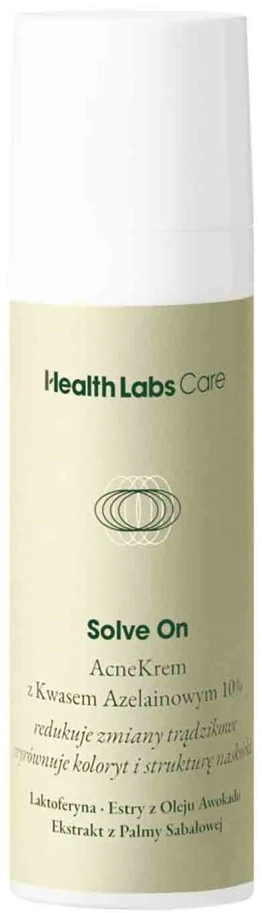 Healthlabs Solve On AcneCream su azelaino rūgštimi 10% 30ml