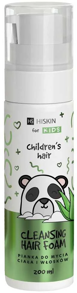 HISKIN for Kids Putos kūnui ir plaukams plauti - ALOE 200 ml