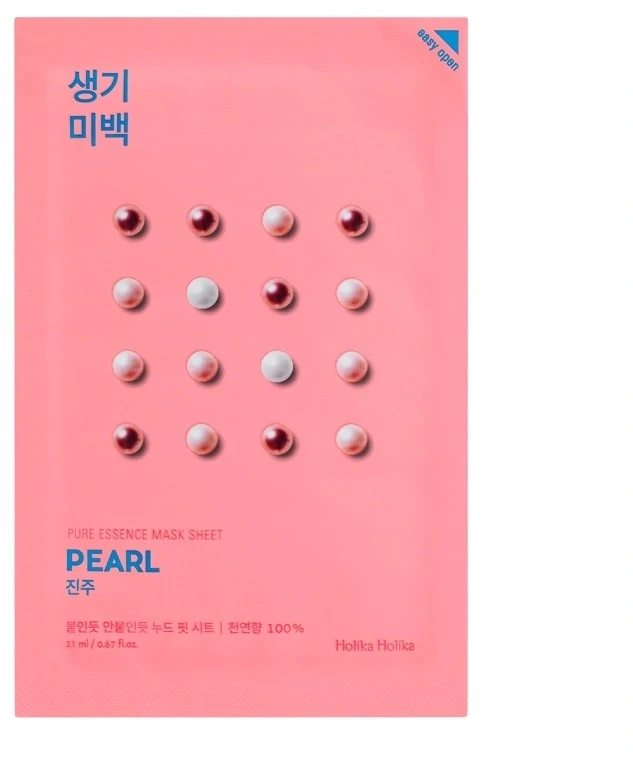 Veido kaukė Holika Holika Pure Essence Mask Sheet - Pearl-23ml