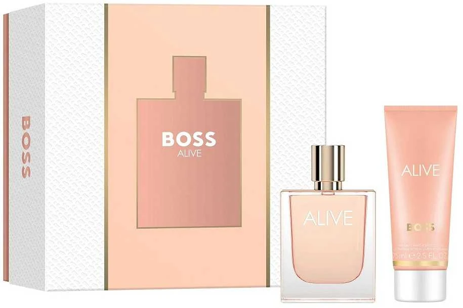 Hugo Boss Alive EDP rinkinys moterims (EDP, 50 ml + kūno losjonas, 75 ml)