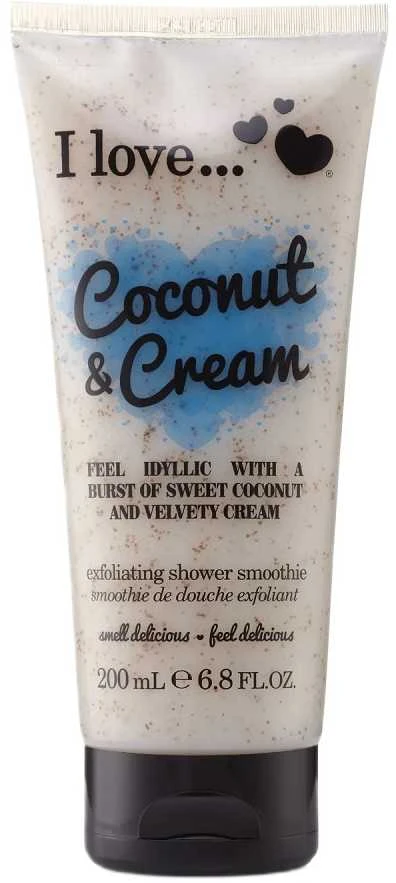 I Love Coconut & Kreminis Exfoliating Dušo želė, 200 ml
