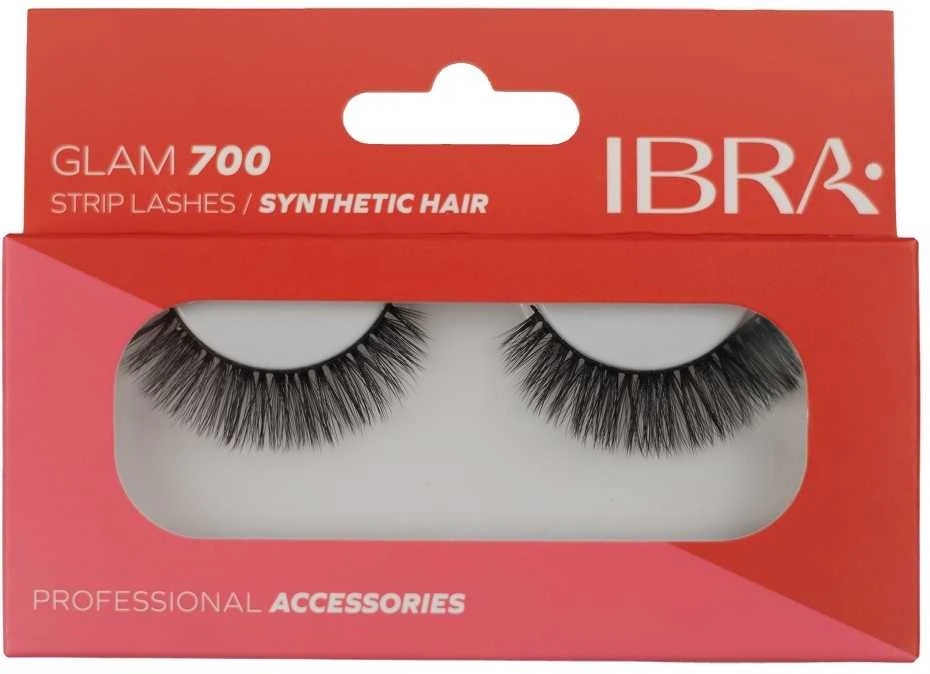 Ibra GLAM Glam 700 Juodas dryžuotos blakstienos