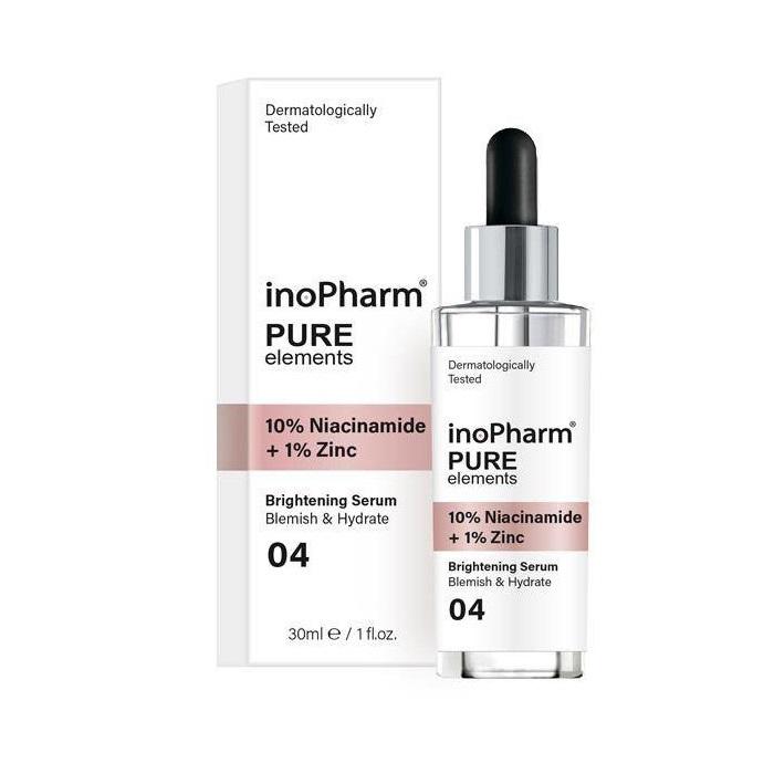 INOPHARM_Pure standartinis serumas su 10% niacinamido ir 1% cinko 30 ml