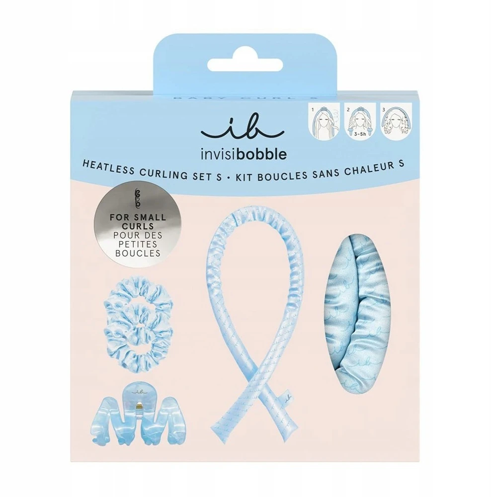 „Invisibobble Heatless Curling Set“ plaukų garbanojimo rinkinys be karščio, „Baby Curl S“, 4 vnt.