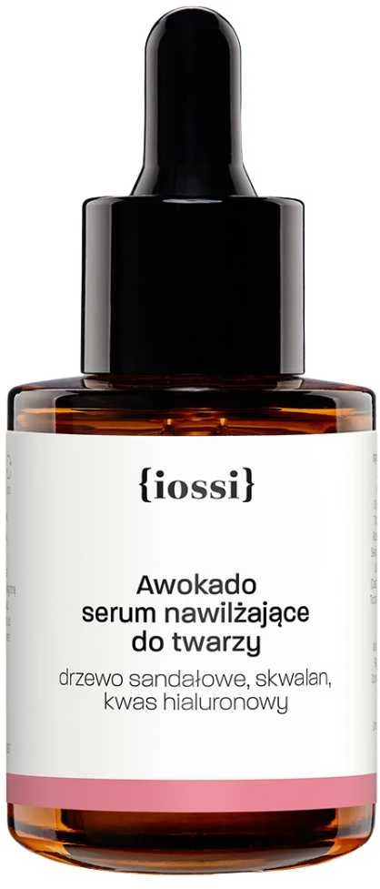 Iossi avokadų veido serumas su santalu ir hialurono rūgštimi 30 ml