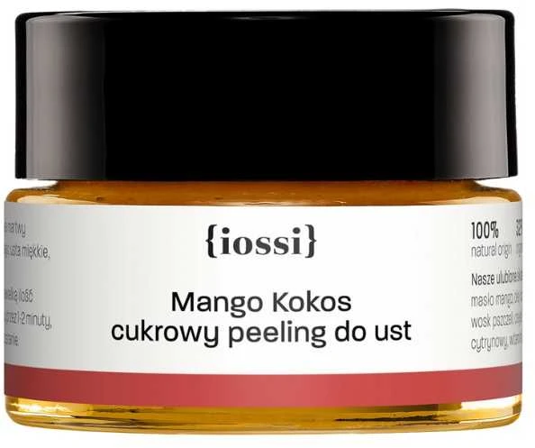 Iossi Mango ir kokoso cukraus lūpų šveitiklis su mango sviestu ir citrina 15 ml
