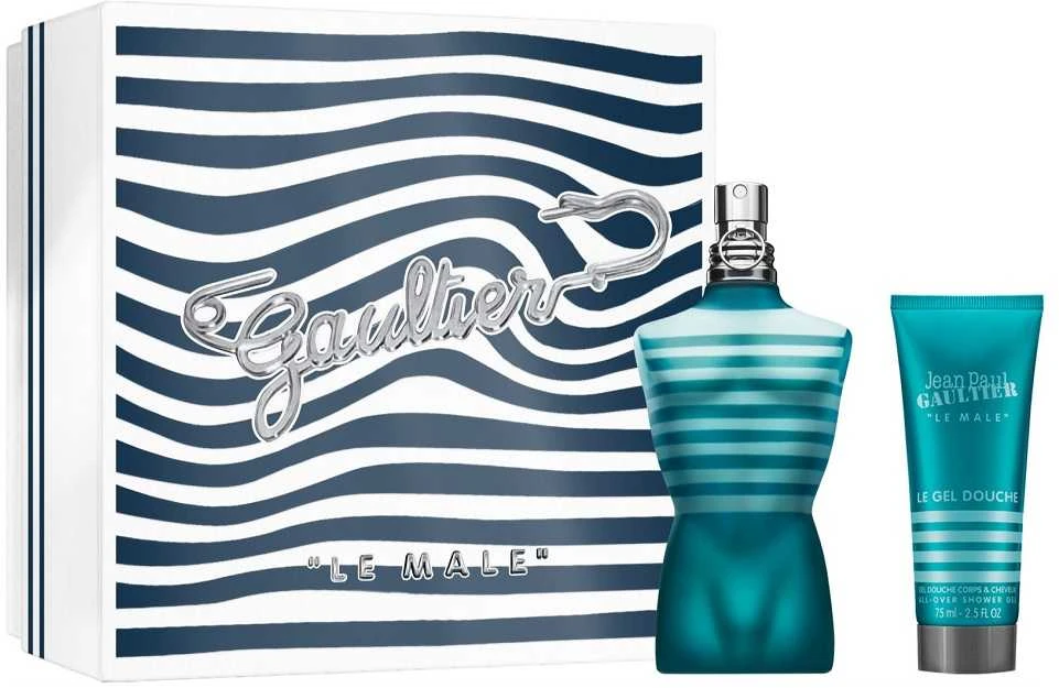 Jean Paul Gaultier Le Male rinkinys vyrams (EDT, 125 ml + dušo želė, 75 ml)