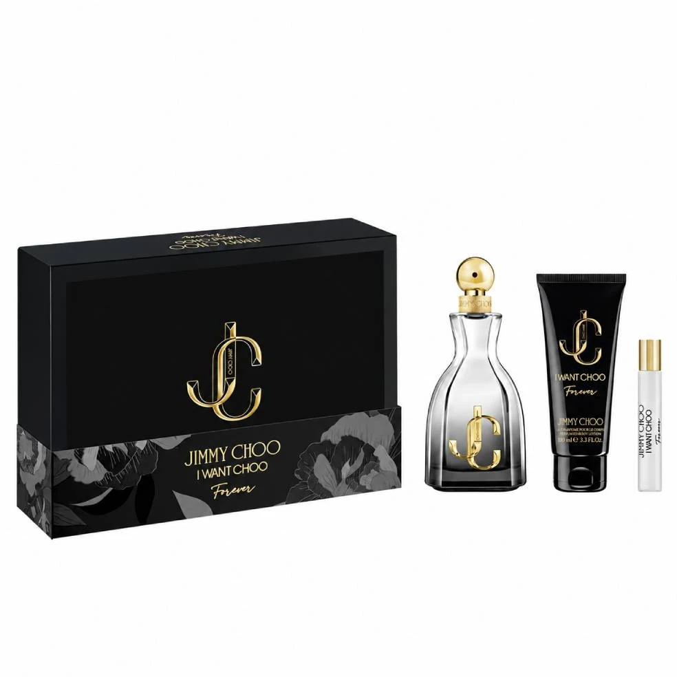 Dovanų rinkinys moterims Jimmy Choo I Want Choo Forever, EDP 100 ml + EDP 7,5 ml + kūno losjonas 100 ml