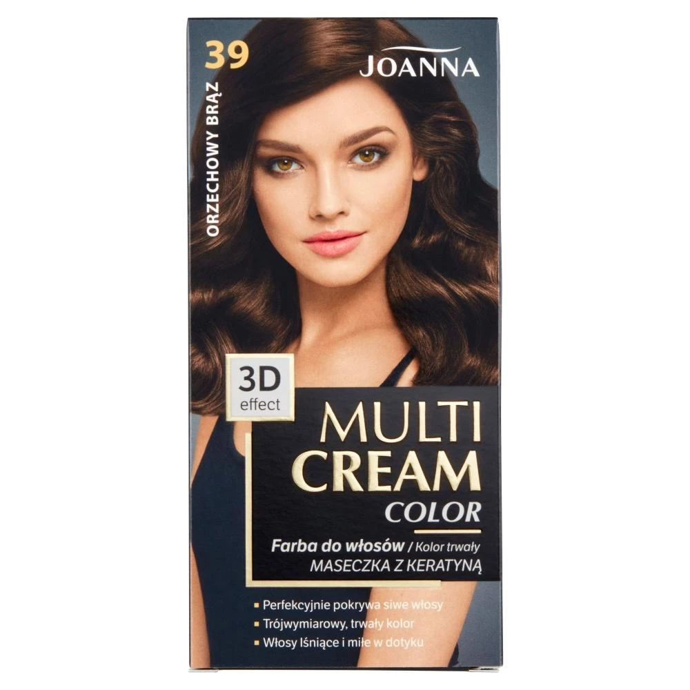 Joanna Multi Cream Color 39 riešuto rudumo plaukų dažai