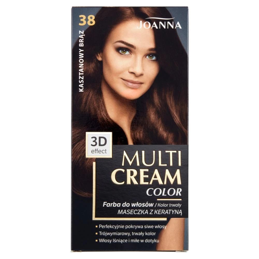Joanna Multi Cream 38 kaštoninė ruda