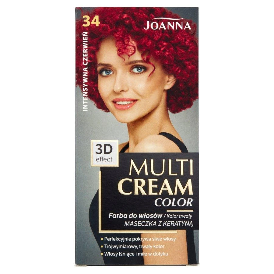 Joanna Multi kreminis Color 34 Intense Raudona