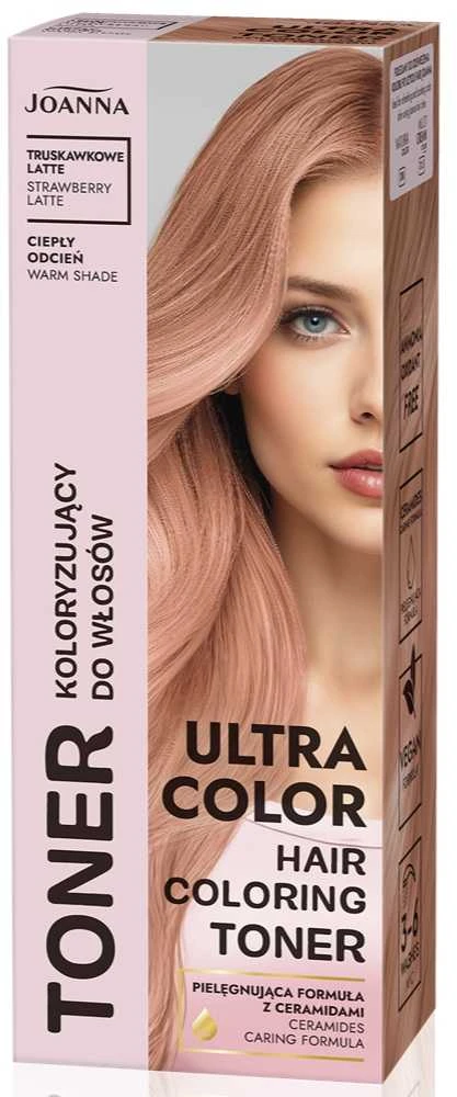 Joanna Ultra Color toner koloryzujący do włosów Truskawkowe Latte 100g