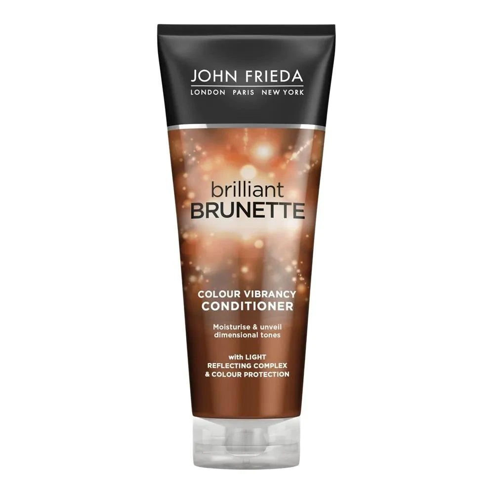 John Frieda Brilliant Brunette spalvą apsaugantis kondicionierius