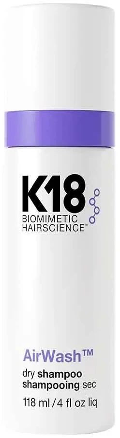 K18 AirWash Neaerozolinis sausas šampūnas, 118 ml
