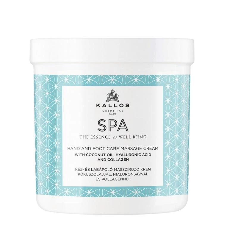 Rankų ir kojų masažinis kremas Kallos SPA Hand&amp;Foot Care Massage Kreminis 500 ml