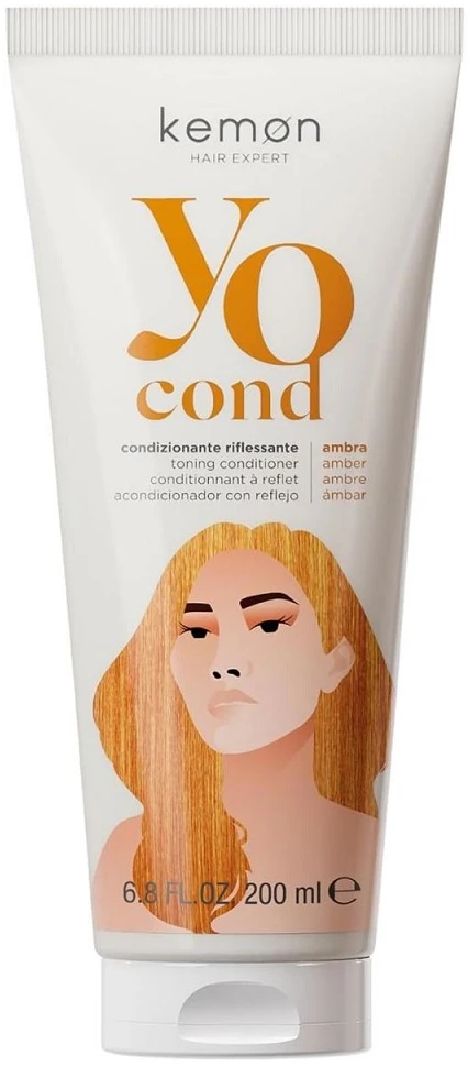 Kemon Yo Ambra dažomasis plaukų kondicionierius, 200 ml