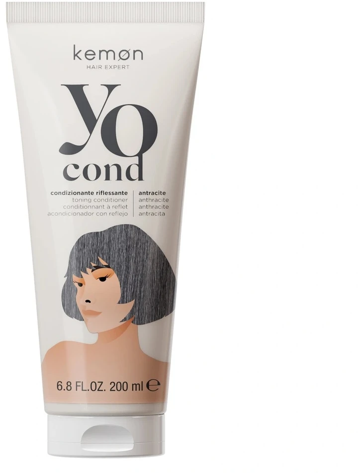 Kemon Yo Antracito spalvos plaukų kondicionierius, 250 ml