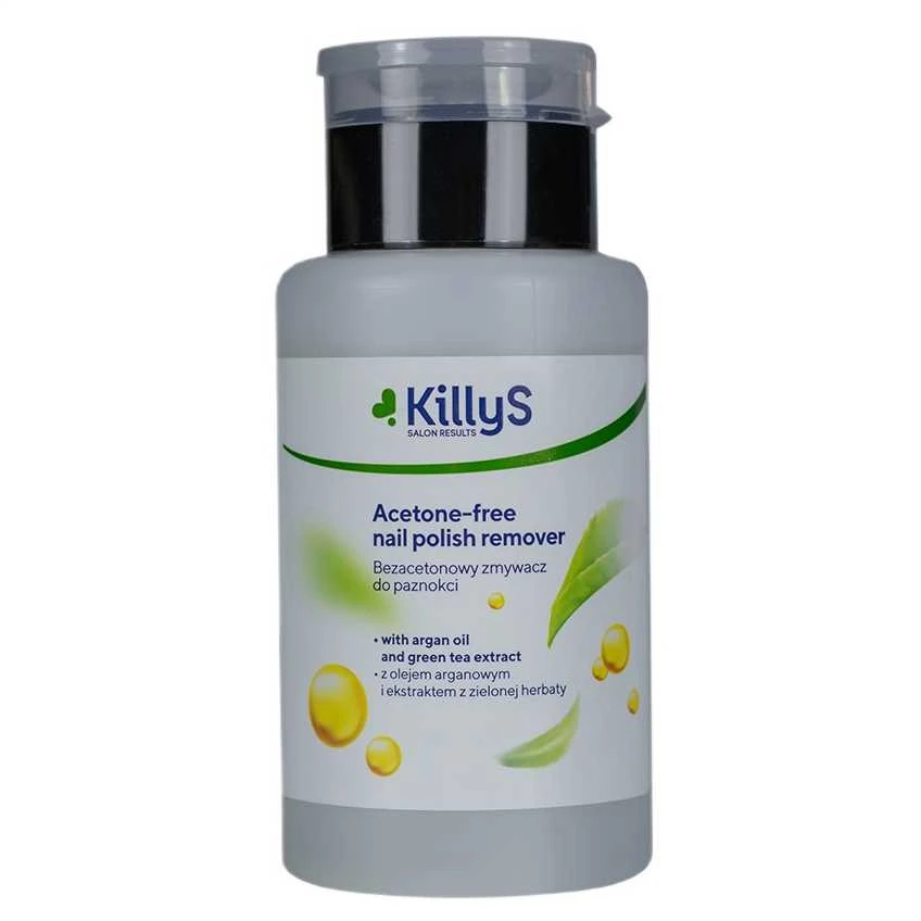KillyS Acetone-Free Nagų lakas Remover, 200 ml