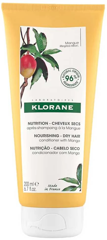 Klorane Mango Conditioner maitinantis kondicionierius sausiems plaukams, 200 ml