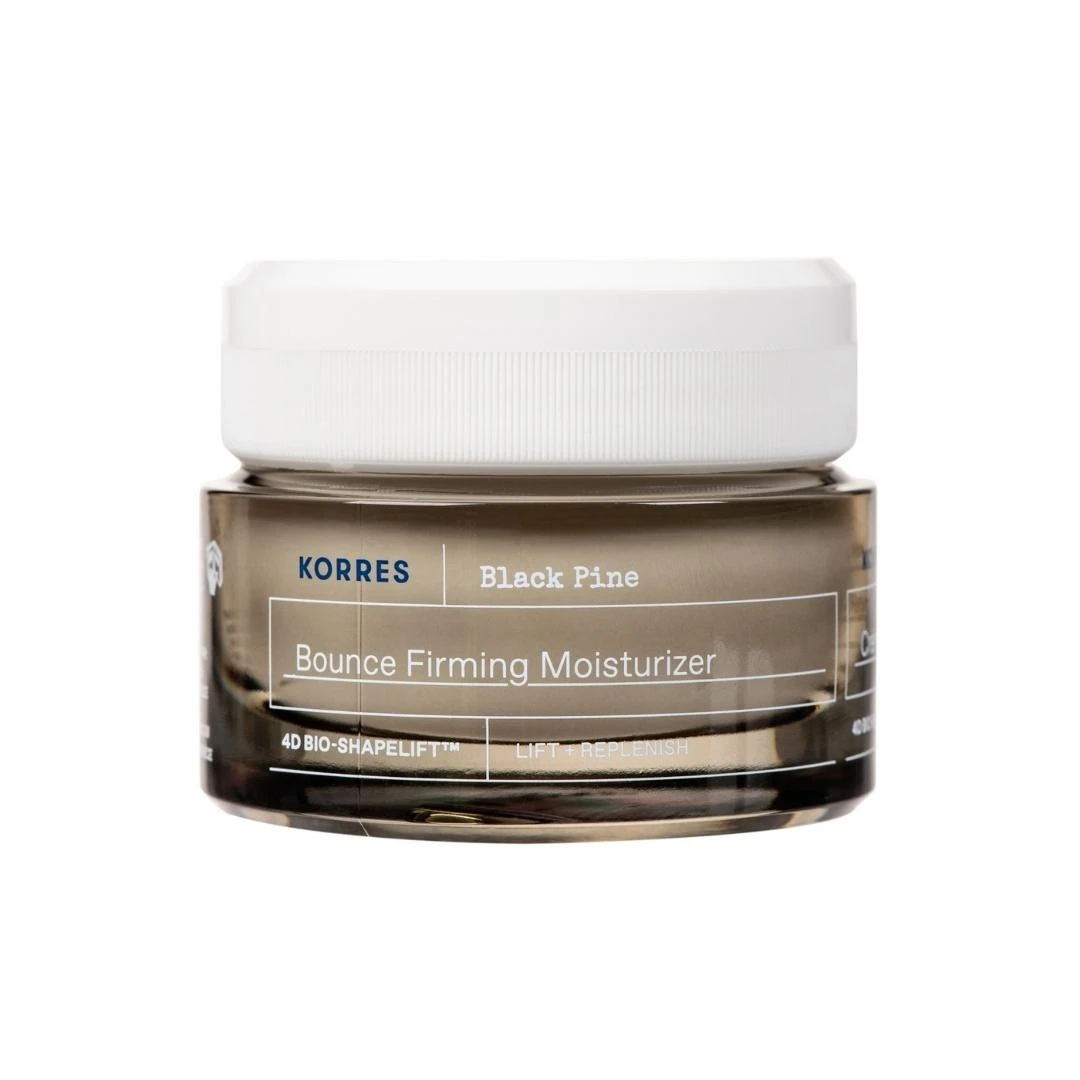 Korres Juodas Pine Bounce Firming Intense Moisturizer Day Kreminis