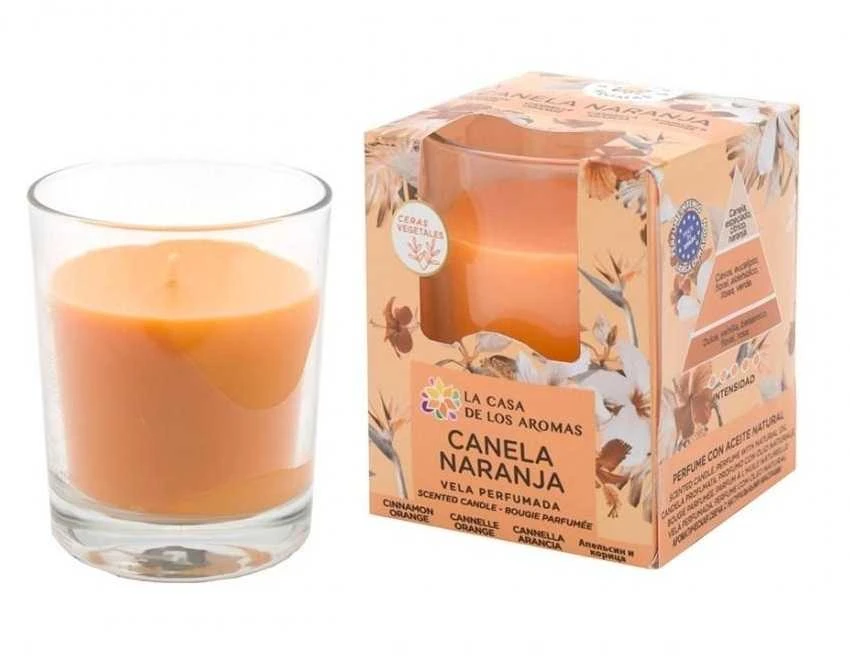 La Casa de los Aromas cinamono-apelsinų kvapo žvakė 140g