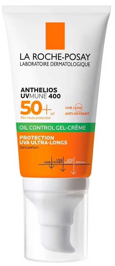 La Roche Posay Anthelios XL Anti-Shine Non-Perfumed Dry Touch Gel-Kreminis SPF 50+ apsauginis gelinis kremas jautriai veido odai, 50 ml
