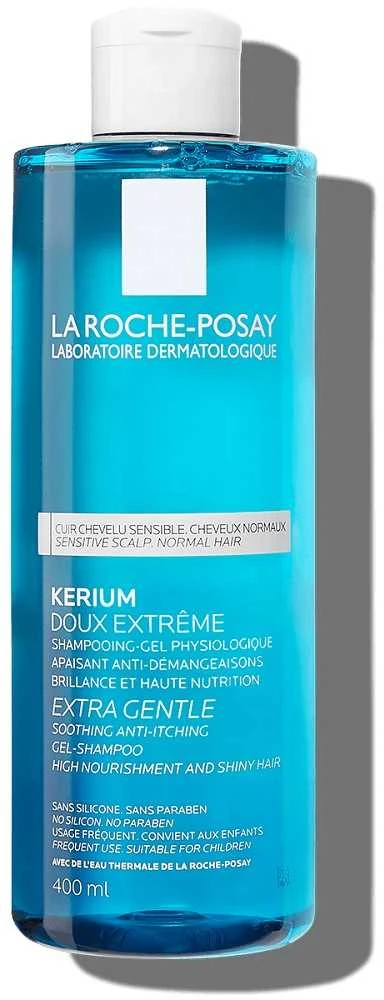 La Roche Posay Kerium Extra Gentle Šampūnas švelnus plaukų šampūnas, 400 ml