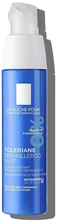 La Roche Posay Toleriane Dermalergo Night naktinis kremas jautriai veido odai, 40 ml