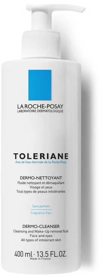 La Roche-Posay La Roche Toleriane Dermo-Valiklis akių ir veido makiažo valiklis sausai ir jautriai odai, 400 ml