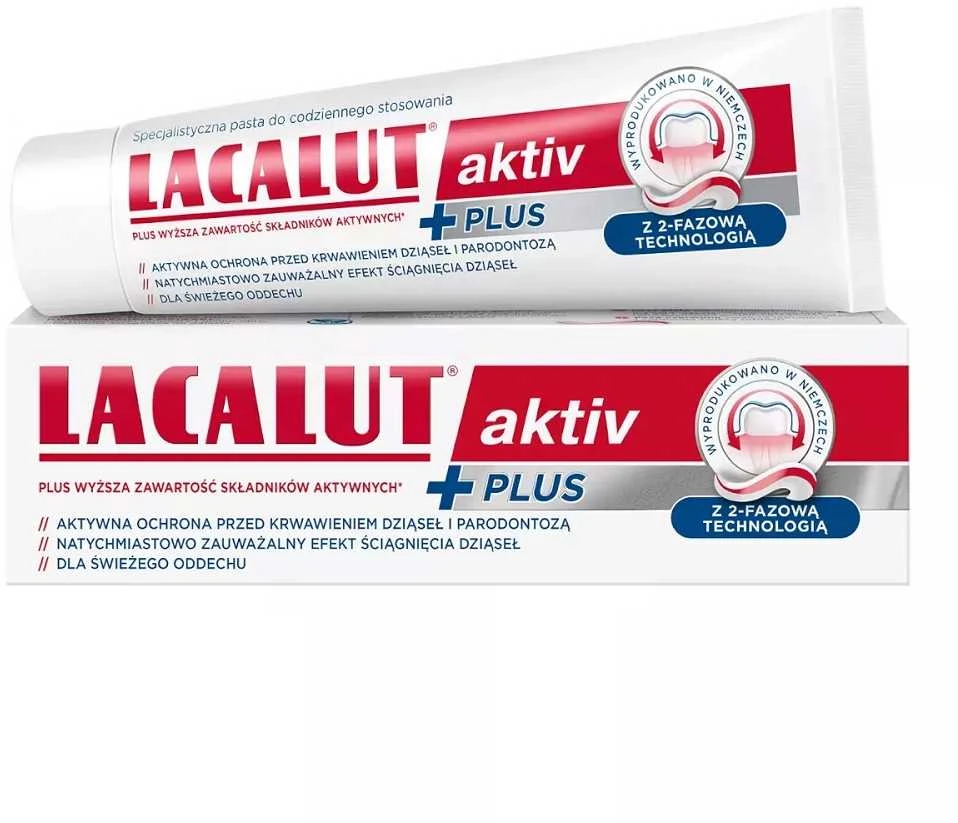 Lacalut Lacalut Aktiv Plus dantų pasta 75 ml
