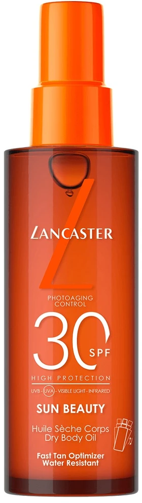 Lancaster Sun Beauty Fast Tan Optimizer Satin Dry Oil su didele apsauga nuo įdegio SPF30, 150 ml