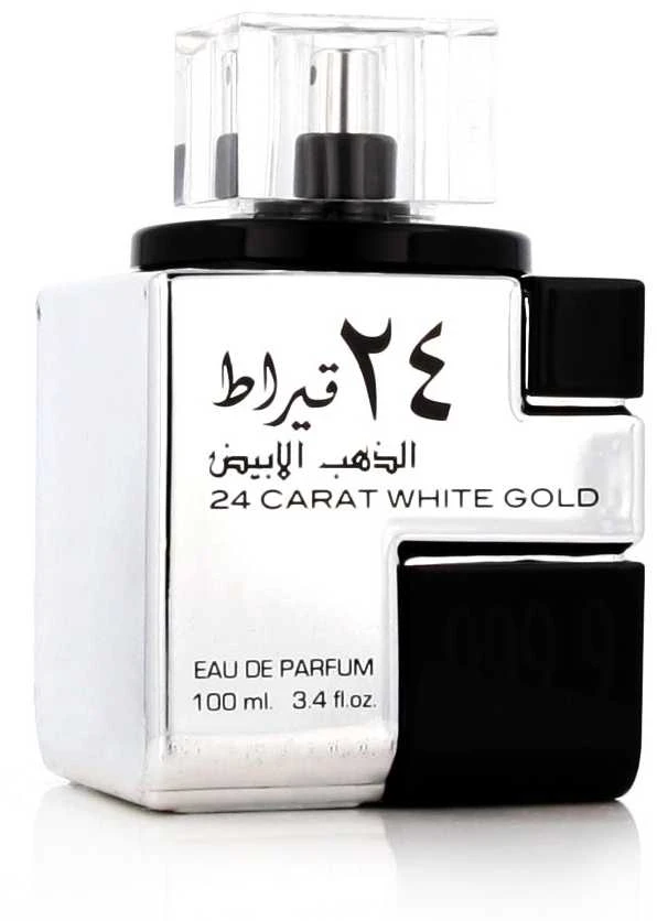 Unisex kvepalai Lattafa 24 Carat White Gold EDP, 100 ml
